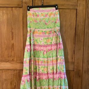 Off shoulder fit and flare Lily Pulitzer dress